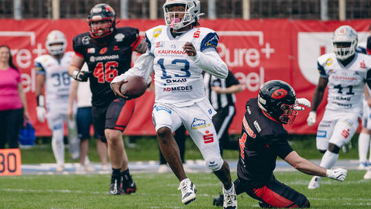 Die Wilddogs um Quarterback Drequan „Dre“ Harris sind für das Spitzenspiel bestens vorbereitet. TOBIAS Wönne