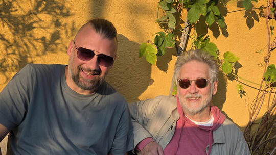 Nicht nur musikalisch verbunden: Steffen Bähr und Friedel Geratsch (von links). Cornelia Geratsch