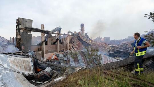 Millionenschaden durch Brand in einem Holzwerk Millionenschaden durch Brand in einem Holzwerk