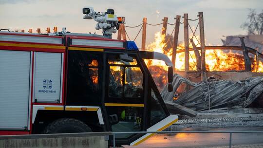 Millionenschaden durch Brand in einem Holzwerk Millionenschaden durch Brand in einem Holzwerk