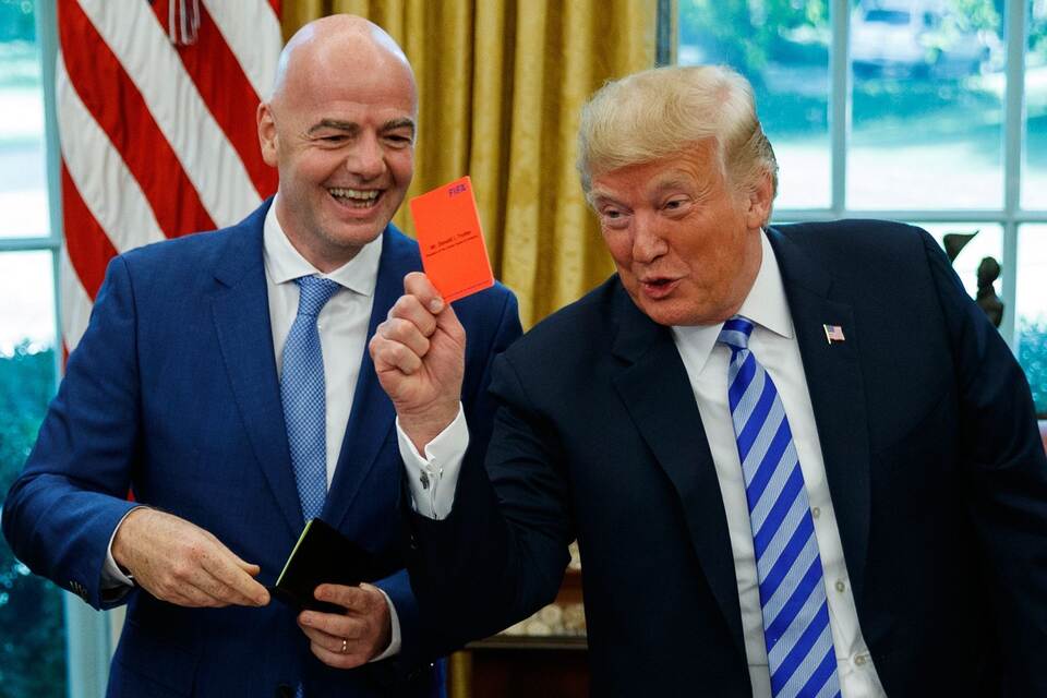 Donald Trump und Gianni Infantino Donald Trump und Gianni Infantino