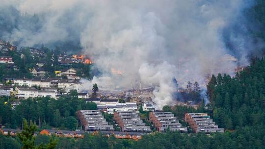 Brand in Drammen Brand in Drammen