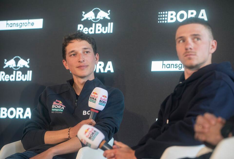Florian Lipowitz und Remco Evenepoel Florian Lipowitz und Remco Evenepoel