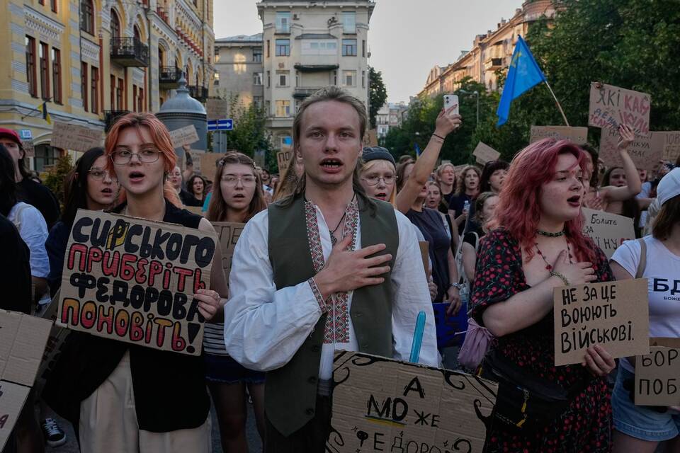 Ukraine-Krieg - Proteste in Kiew Ukraine-Krieg - Proteste in Kiew