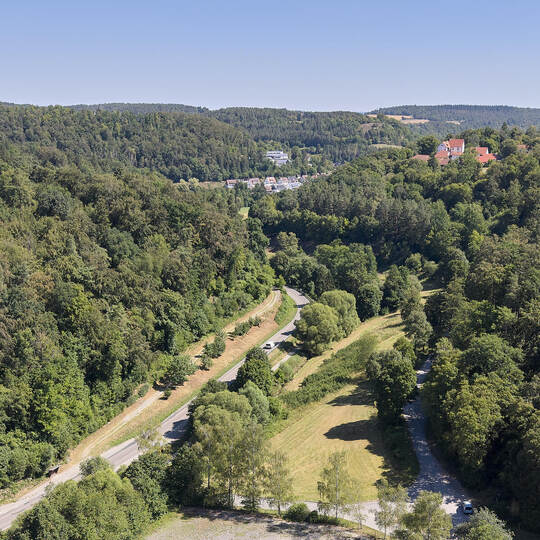 Das geplante Hochwasserrückhaltebecken Lerchenhof soll vor dem Siedlungsgebiet von Mönsheim entstehen.