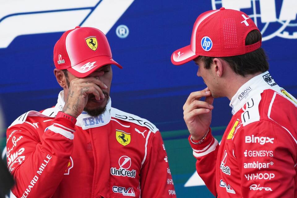 Lewis Hamilton und Charles Leclerc Lewis Hamilton und Charles Leclerc
