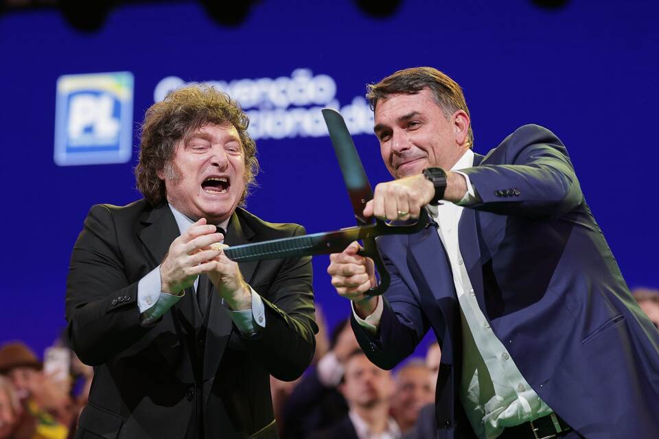 Flavio Bolsonaro beim Parteitag Flavio Bolsonaro beim Parteitag