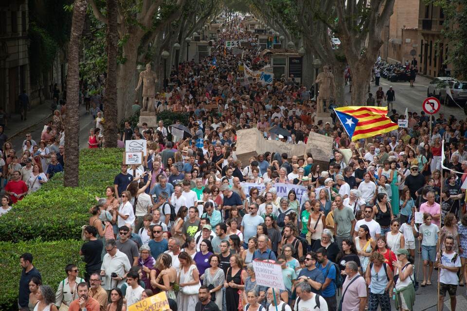 Protest gegen Massentourismus auf Mallorca Protest gegen Massentourismus auf Mallorca