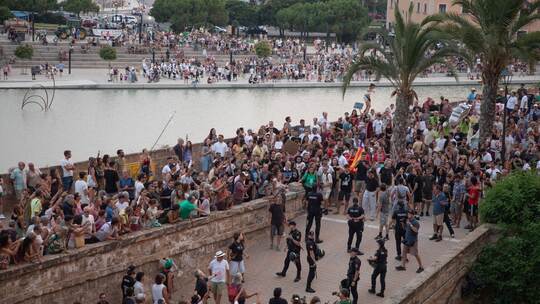 Protest gegen Massentourismus auf Mallorca Protest gegen Massentourismus auf Mallorca
