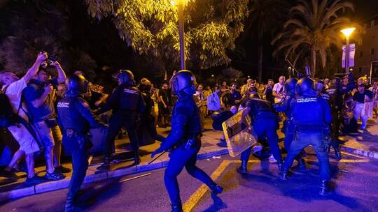 Protest gegen Massentourismus auf Mallorca Protest gegen Massentourismus auf Mallorca