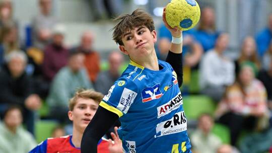 Finn Meißner (am Ball) glänzt nicht nur im SG-Trikot, sondern auch bei der U18-Nationalmannschaft. Foto: Peter Hennrich