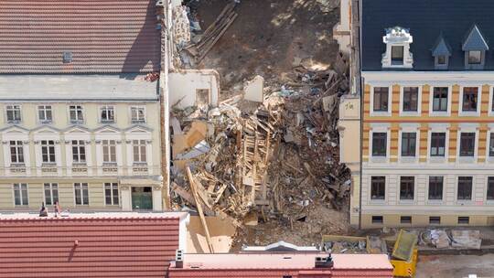 Nach dem Hauseinsturz in Görlitz
