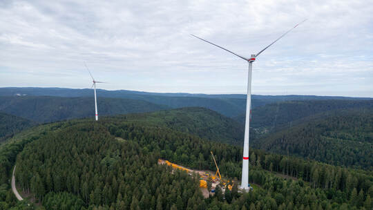 Windpark Kälbling Windrad Defekt