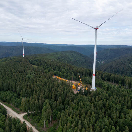 Windpark Kälbling Windrad Defekt