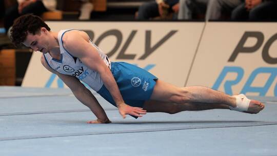 Alexander Kunz war der erfolgreichste Straubenhardter Turner bei den Finals – am Boden wurde er deutscher Meister. Foto: Tom Are