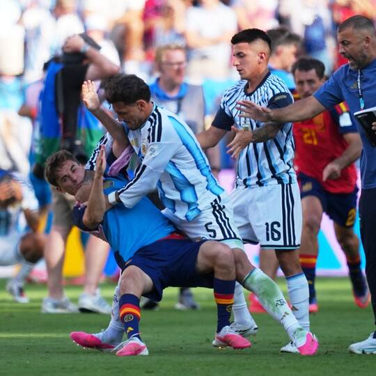 Vorfälle nach dem WM-Finale Spanien-Argentinien