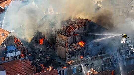 Brand in Lauterbach Brand in Lauterbach
