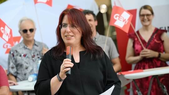 Protestaktion der GEW Protestaktion der GEW