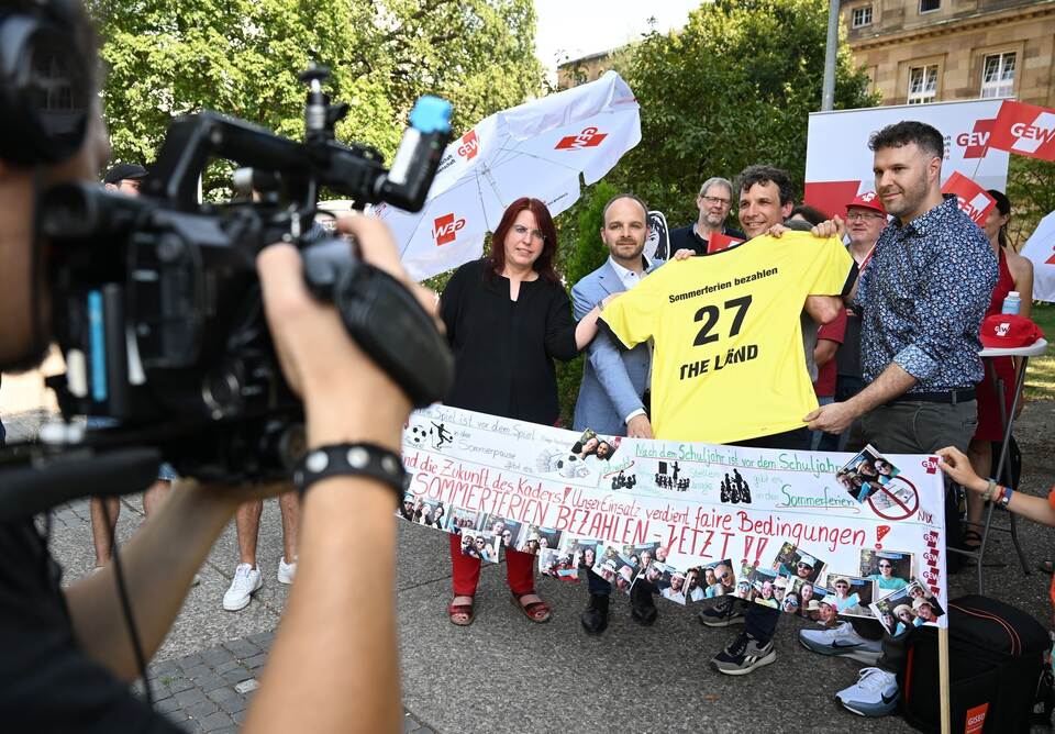 Protestaktion der GEW Protestaktion der GEW