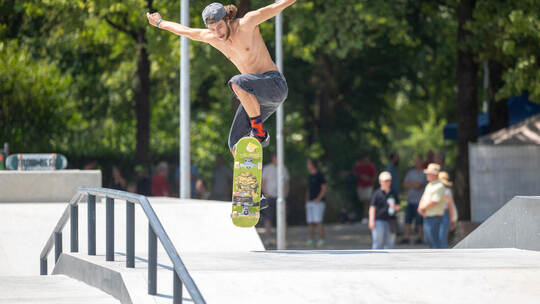 Einweihung Skaterpark Enzauenpark