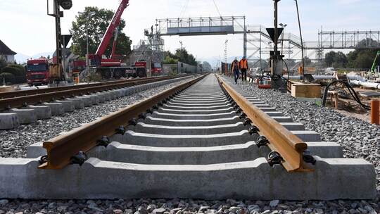 Baustelle Rheintalbahn bei Rastatt Baustelle Rheintalbahn bei Rastatt