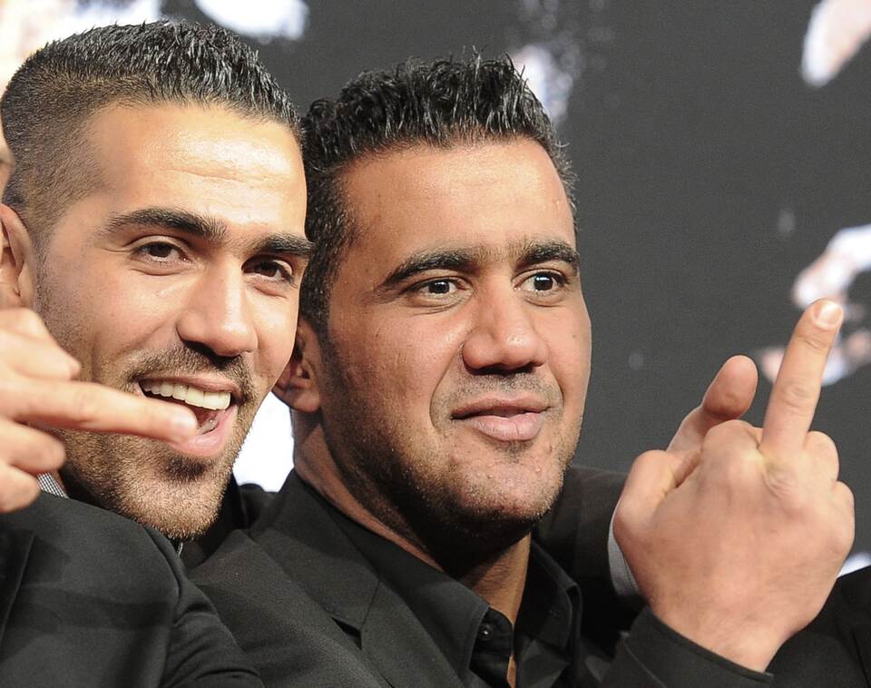 Der Rapper Bushido (l) posiert mit Arafat Abou-Chaker Der Rapper Bushido (l) posiert mit Arafat Abou-Chaker
