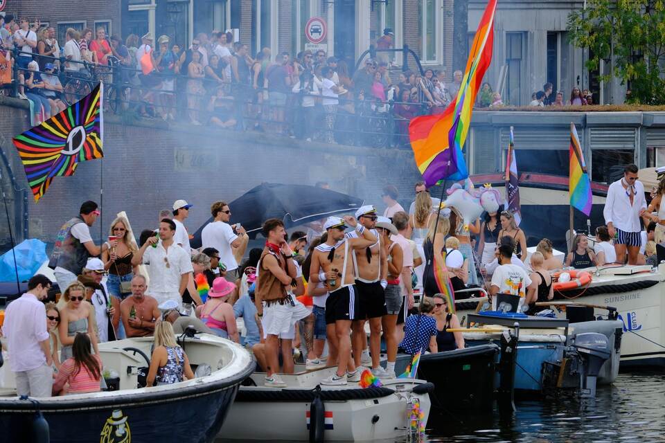 Canal Parade in Amsterdam