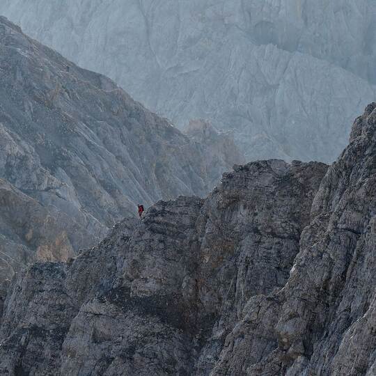 Jubiläumsgrat nahe der Zugspitze