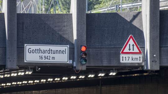 Schweizer Gotthard-Tunnel im August nachts teils gesperrt