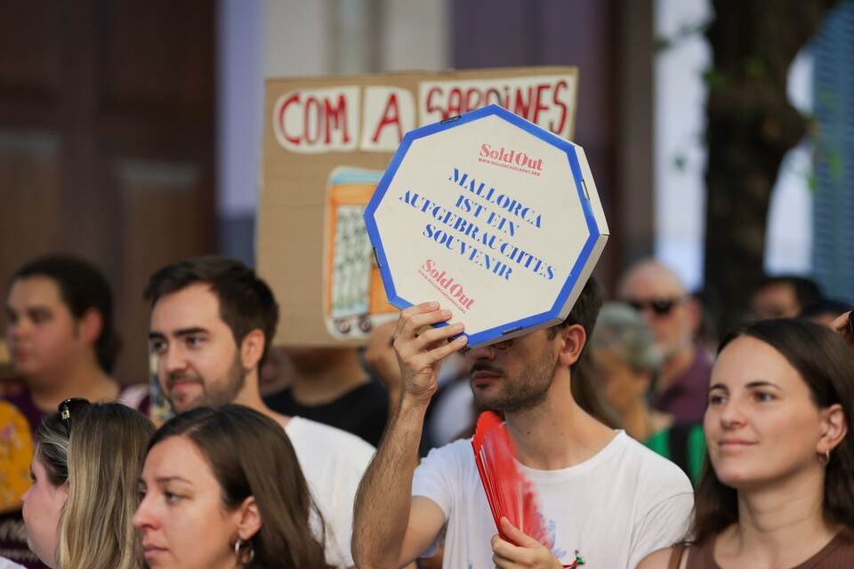 Protest gegen den Massentourismus auf Mallorca