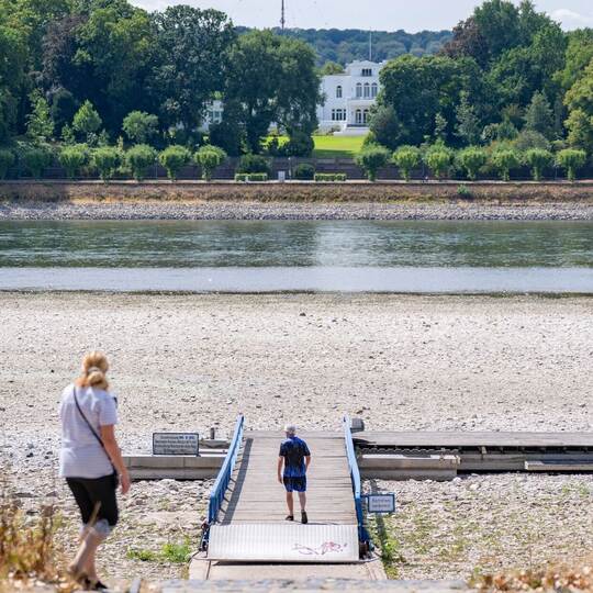 Niedrigwasser im Rhein