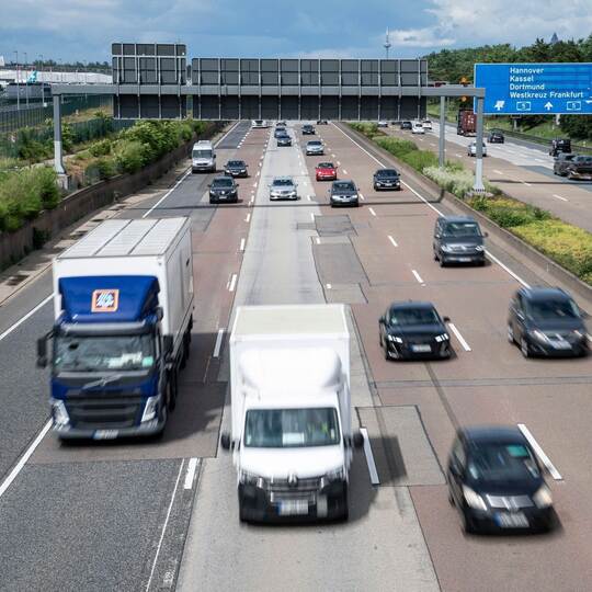 Verkehr auf der A5 Verkehr auf der A5