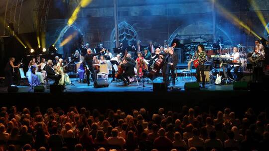 Eröffneten den Abend in der Klosterruine Hirsau instrumental: die Frankfurter Sinfoniker Ralf Recklies