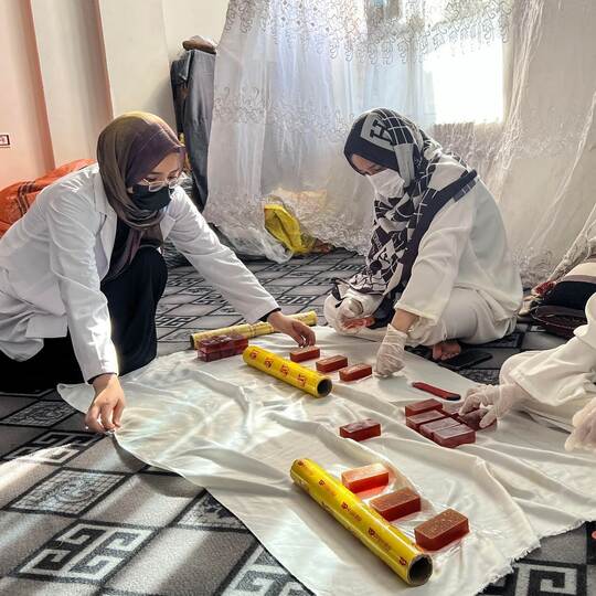 Seifenfabrik in Afghanistan