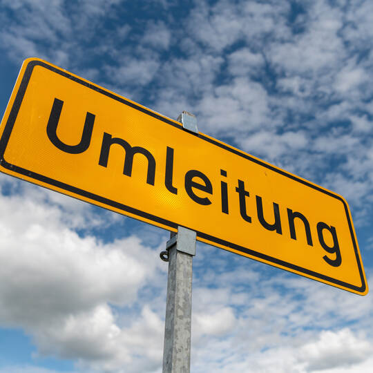 Verkehrszeichen, Umleitung
