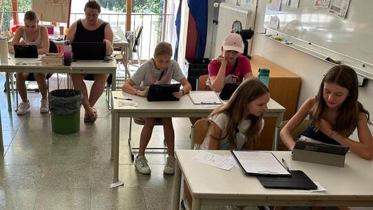 Die Redaktion der „Puzzleheimer Zeitung“ ist gut besetzt mit jungen Menschen, die über die Wichtigsten Ereignisse der Spielestad