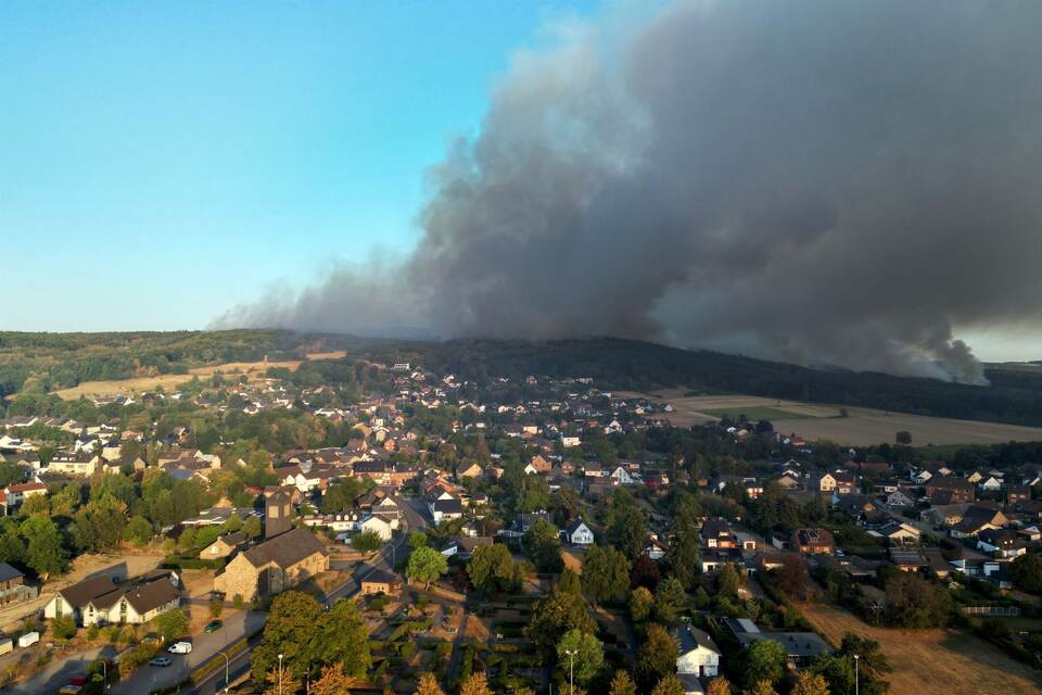 Waldbrand im Hürtgenwald Waldbrand im Hürtgenwald