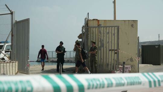 Grenzübergang in Ceuta Grenzübergang in Ceuta
