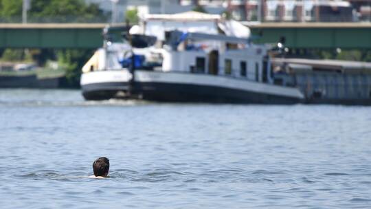 Schwimmen im Neckar Schwimmen im Neckar