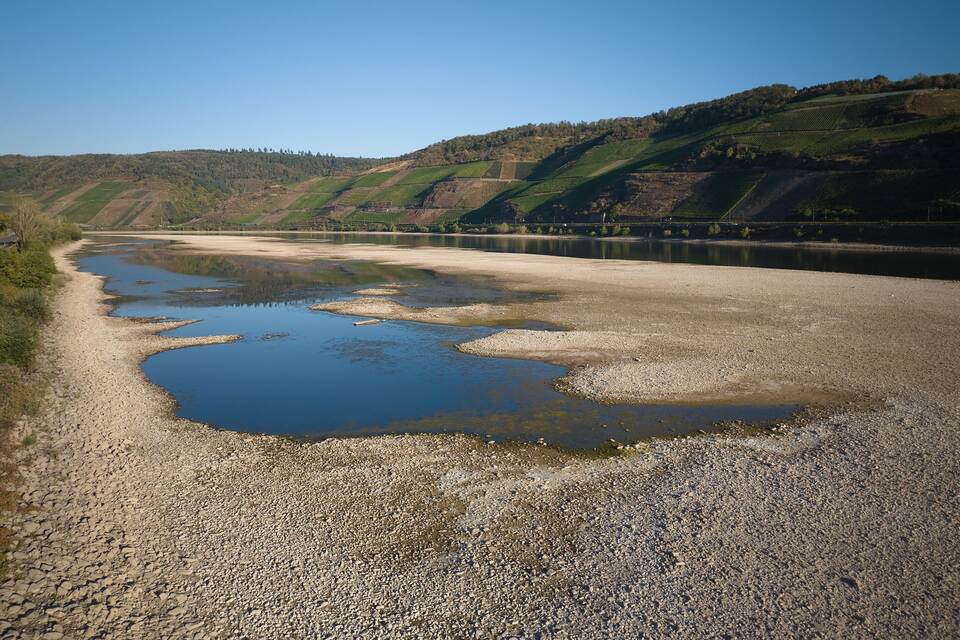 Niedrigwasser am Rhein Niedrigwasser am Rhein