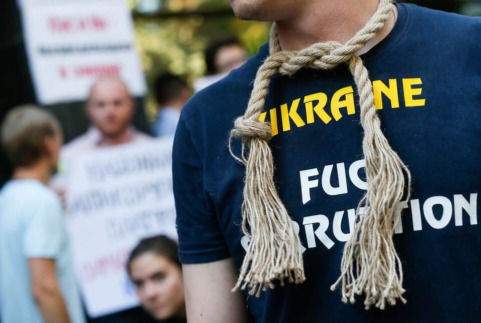 Protest von Ukrainern gegen Korruption Protest von Ukrainern gegen Korruption