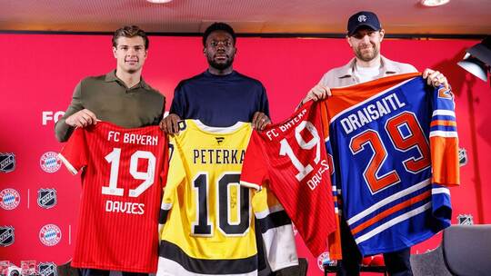 Eishockey, Fußball: Gemeinsame PK von FC Bayern und NHL