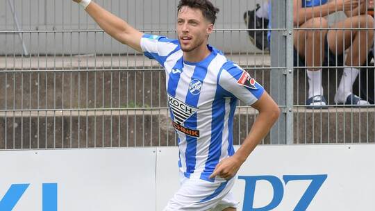 CfR-Stürmer Noah Lulic hatte in dieser Saison schon zweimal Grund zum Jubel. Sein Einsatz in Spiel drei ist aber fraglich. Micha