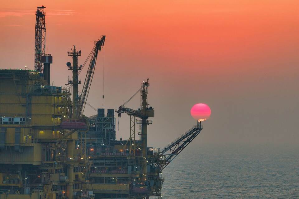 Offshore-Ölfeld in China Offshore-Ölfeld in China