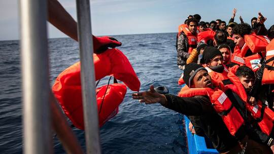 Flüchtlinge auf dem Mittelmeer