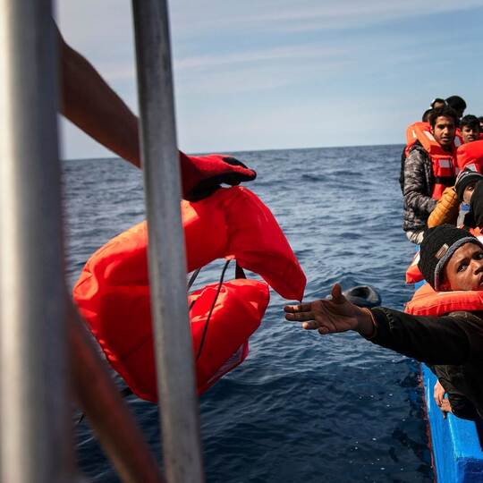 Flüchtlinge auf dem Mittelmeer