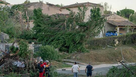 Unwetter in Frankreich - Tornado