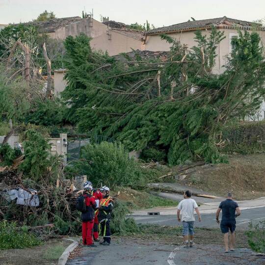 Unwetter in Frankreich - Tornado
