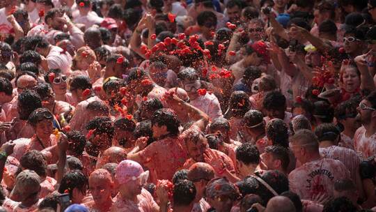 «La Tomatina»: Tomatenschlacht in Spanien «La Tomatina»: Tomatenschlacht in Spanien