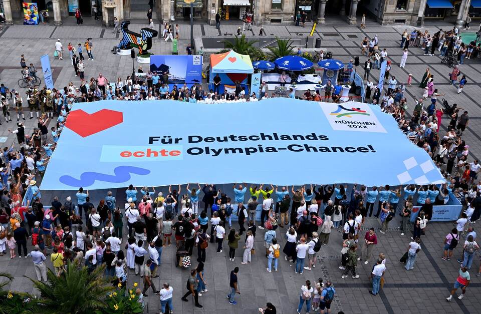 Aktion von "Bündnis Pro Olympia" Aktion von "Bündnis Pro Olympia"